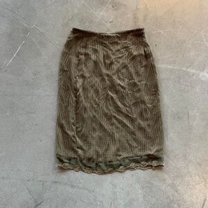 Olive Green Midi pencil skirt by Cynthia Steffe Size 4